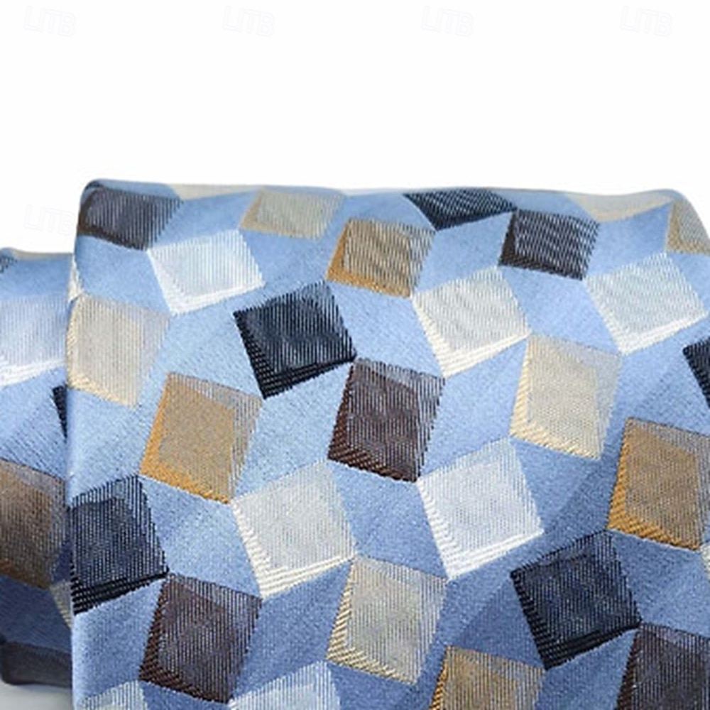 miesten 100% silkkiset solmiot liike-elämän muodollinen yksivärinen raidallinen muodollinen toimistotyö 2025 - $18.99 –P2