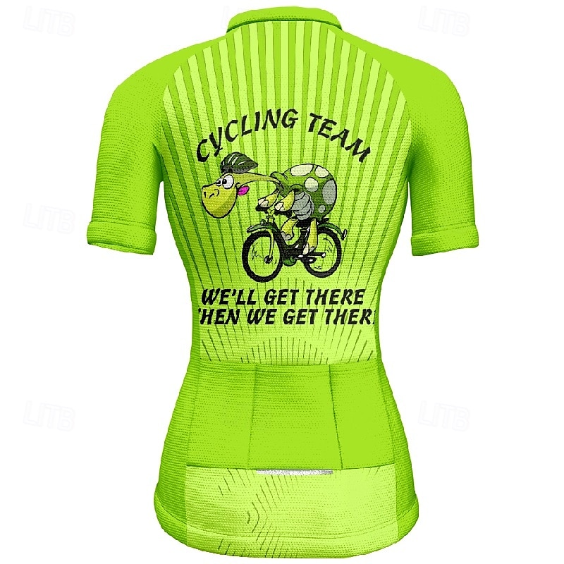 Women's Cycling Jersey Graphic Stripes Short Sleeve Bike Tee Tshirt Jersey with 3 Rear Pockets Mountain Bike MTB Quick Dry Anatomic Design Wicking Breathable Sports Pink Blue Orange Clothing Apparel 2025 - $23.99 –P6