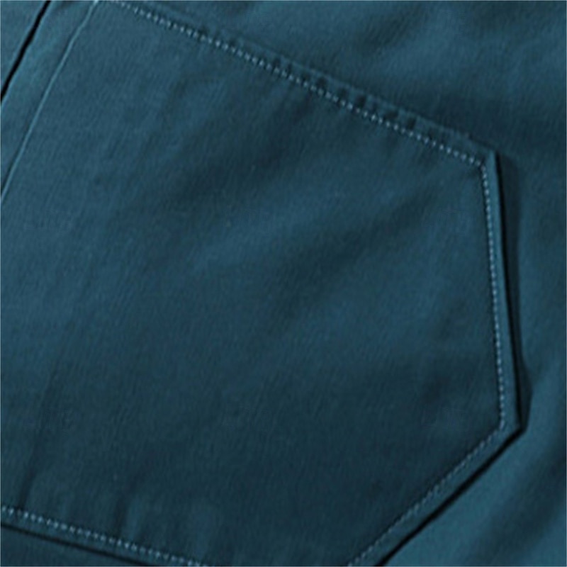 Men's Dress Shorts Work Shorts Golf Shorts Pocket Plain Comfort Breathable Knee Length Outdoor Business Sports Casual Black Wine 2025 - $20.99 –P12