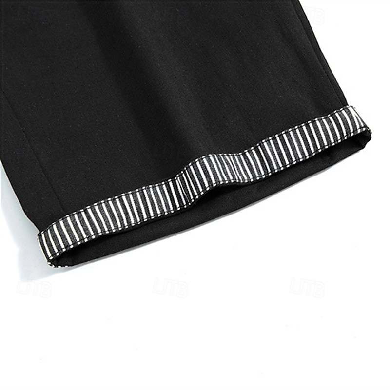 Homens Shorts sociais Burmuda Shorts Shorts de trabalho Bolsos Com Cordão Tecido Conforto Respirável Comprimento do joelho Ao ar livre O negócio Moda Casual Preto Azul de 2025 por $25.99 –P6