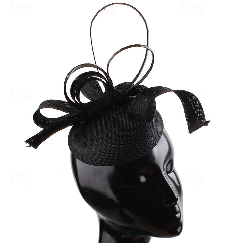 Nakrycie głowy Sinamay Ślub Wieczorna impreza Elegancja Ślub Z Kwiat Winieta Nakrycia Głowy 2025 - $39.99 –P10