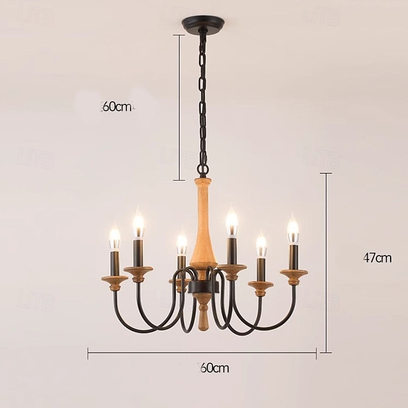 Lampadari a sospensione a LED per isola cucina 60*47cm, lampadari a 6/8 teste, lampadari moderni da ingresso, stile fattoria, appesi al soffitto sopra il tavolo, bianco caldo. del 2025 a $398.19 –P5