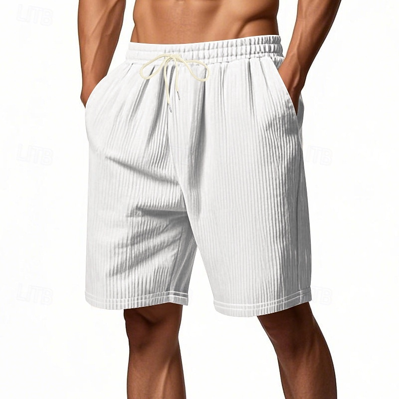Per uomo Shorts Pantaloncini casual Pantaloncini di velluto a coste Coulisse Elastico in vita Gamba Dritta Semplice Comodità Traspirante Lunghezza al ginocchio Sport all'Aperto Quotidiano Ferie Moda del 2025 a $17.99 –P7