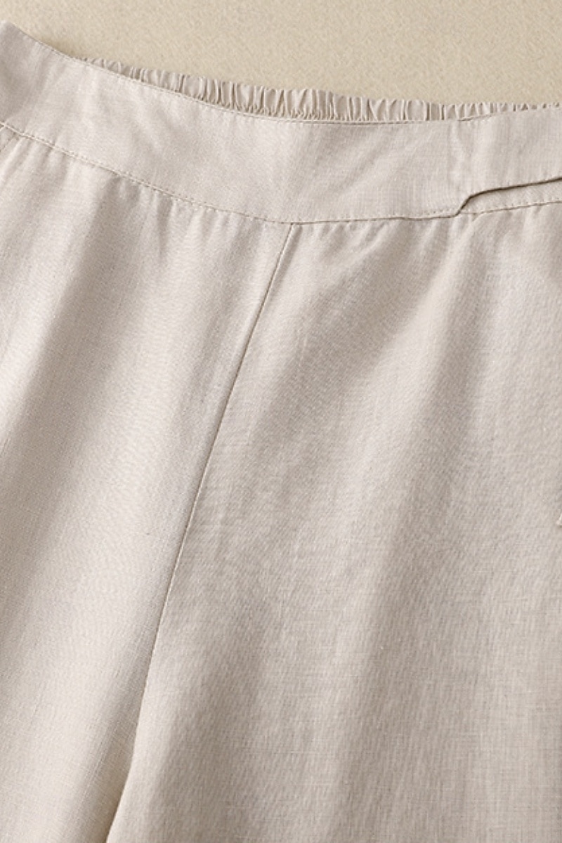 Per donna Pantaloni in cotone e lino Pantaloni Eleganti Moda Streetwear Lunghezza intera Naturale Semplice Tasca Elastico in vita All'aperto Confortevole Streetwear Uscire Aalbicocca Nero Blu Zenzero del 2025 a $30.99 –P7