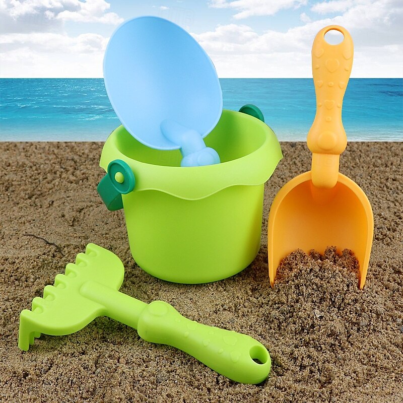 4/8 pakker strandsandspader sett  & nettingpose strandleker for barn sommer sandbøtter for barnecruise på stranden 2025 - $16.99 –P2
