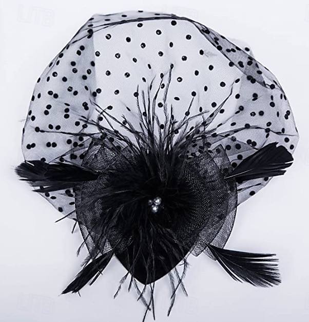 Kopfstück Tüll Federn Hochzeit Abendgesellschaft Elegant Hochzeit Mit Feder Kopfschmuck Kopfbedeckung 2025 - $16.99 –P4