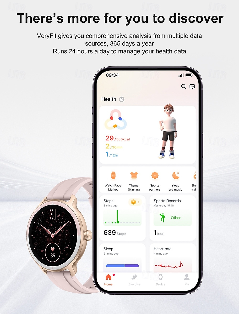 2025年 696 DR03 スマートウォッチ 1.27 インチ スマート·ウォッチ ブルートゥース 歩数計 着信通知 睡眠サイクル計測器 と互換性があります Android iOS 女性 男性 ハンドフリーコール メッセージ受信通知 IPX-0 40mmの時計ケース コレクション – $59.99 –P15