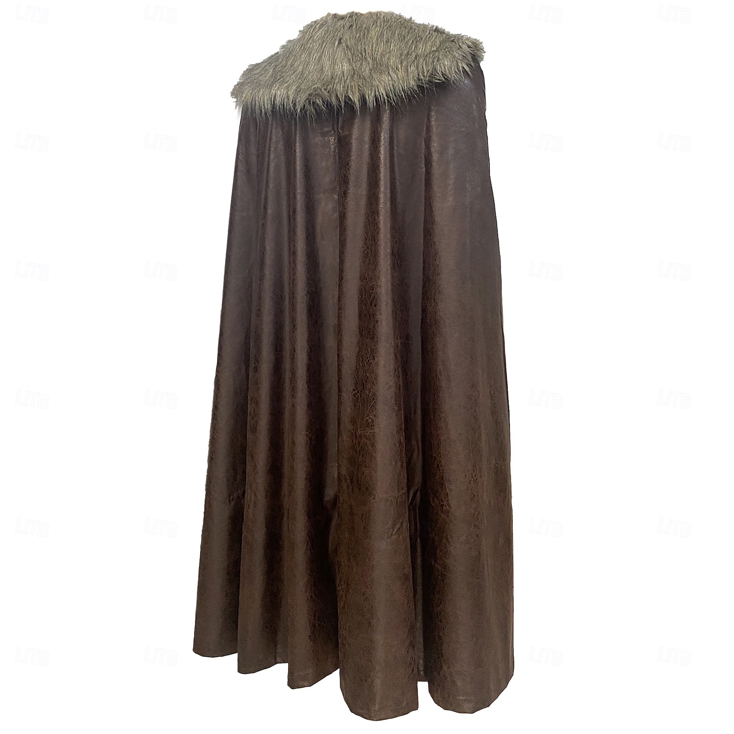 Retro Vintage Mittelalterlich Umhang Maskerade Pirat Wikinger Aristokrat Kostüm Herren Vikinger Karneval Neujahr Maskerade Veranstaltung / Fest Erwachsene Umhang Herbst Winter 2025 - $62.99 –P4
