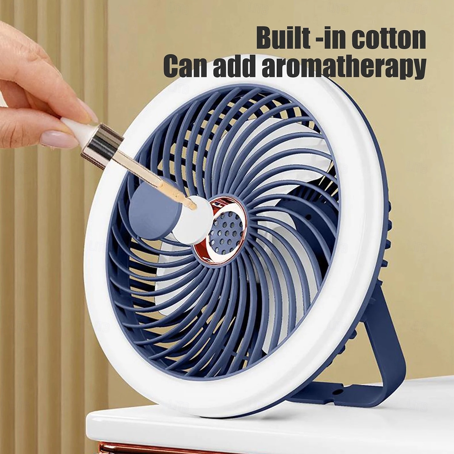 1 Pc. Multi Functional Fan Light, Vertical Hanging, Three Use, Three Level Dimming, Air Conditioning, Usb Charging Remote Control, Office Camping, Home Use 2025 - $21.99 –P9