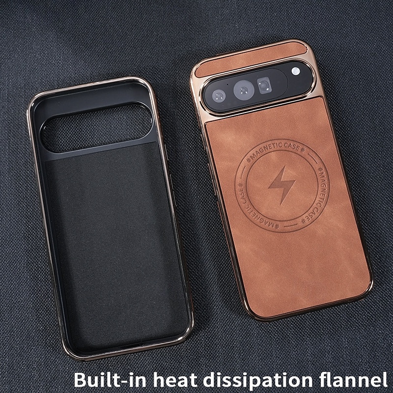 Phone Case for Google Pixel 9 Pro/XL, Pixel 8 Pro, Pixel 8/9, Magnetic Adsorption, Wireless Charging, Shockproof Retro Leather 2025 - $20.99 –P8