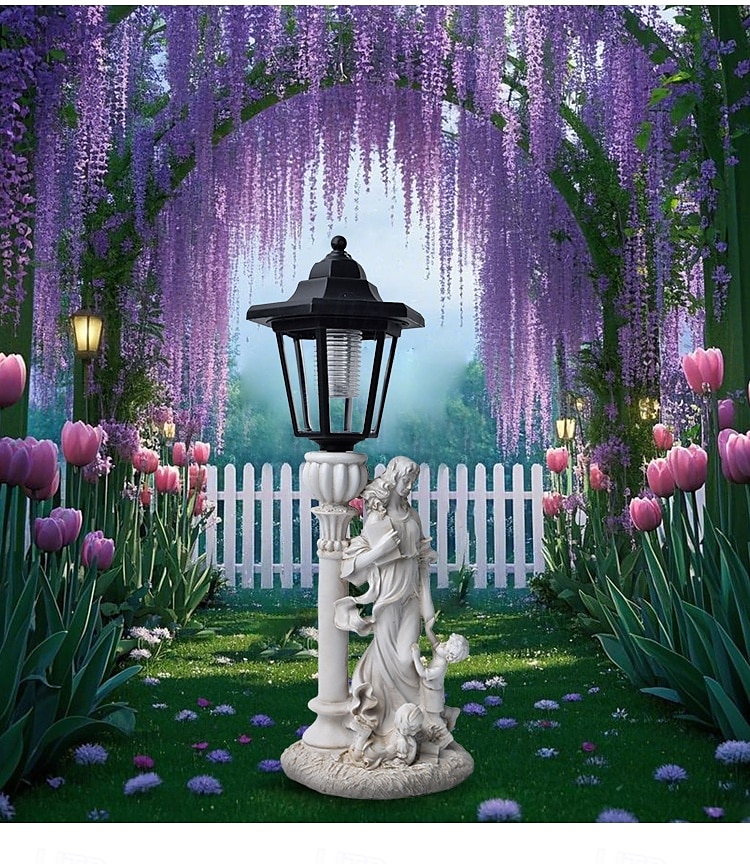 1 pc led outdoor landschaft lichter engel umarmung buch mutter und kind harz anhänger lampe hof garten rasen pfad park landschaft lampe dekorative lampe 2026 - $30.99 –P1