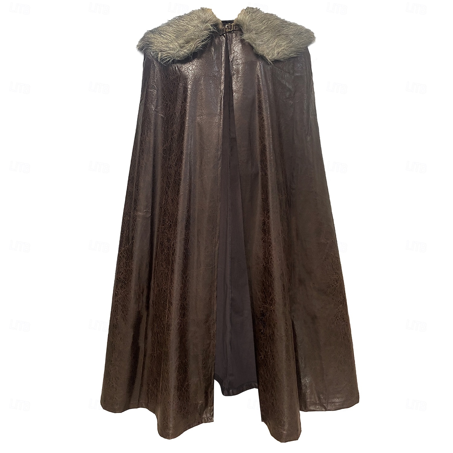 Retro Vintage Mittelalterlich Umhang Maskerade Pirat Wikinger Aristokrat Kostüm Herren Vikinger Karneval Neujahr Maskerade Veranstaltung / Fest Erwachsene Umhang Herbst Winter 2025 - $62.99 –P2