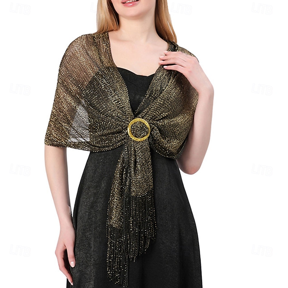 Châle élégant de protection solaire sans manches en polyester pour femmes avec couleur unie pour le mariage en été de 2025 ? $20.99 –P8
