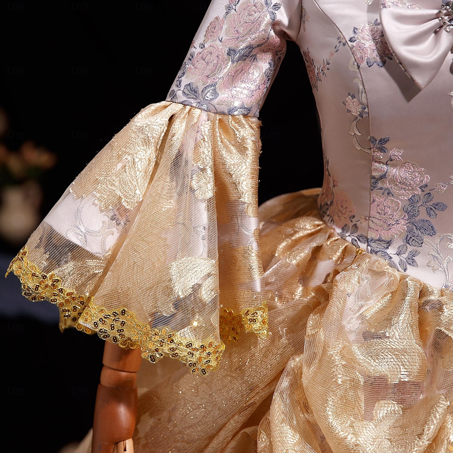 Rococo Revival Ball Dress 18th Century European Elegance Meets Early American Style 2025 - $310.09 –P7