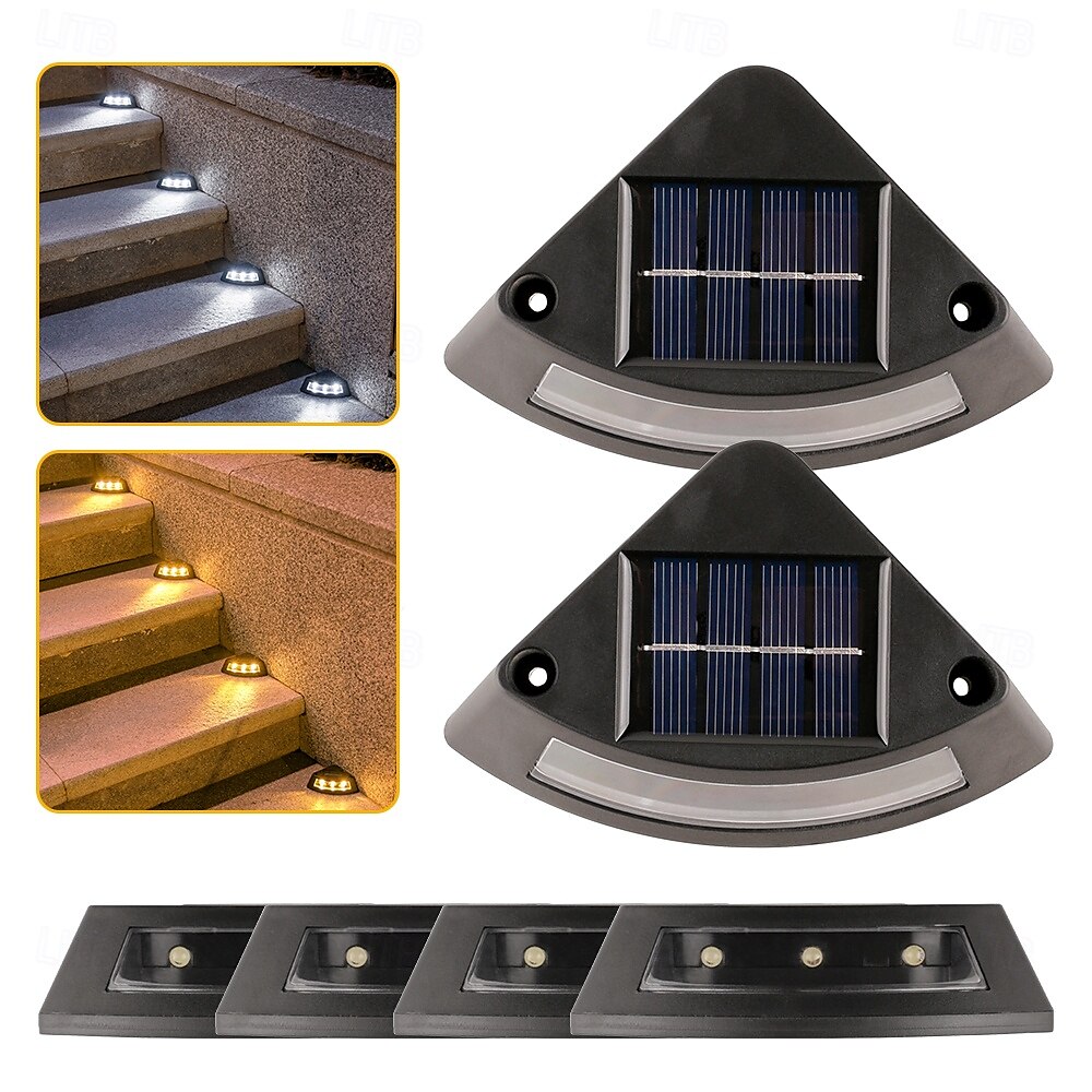 4 Pcs Solar Step Ground Light Solar Step Stair Decor Garden Lights Trail Light Outdoor Waterproof Yard Guide Light 2025 - $28.99 –P17