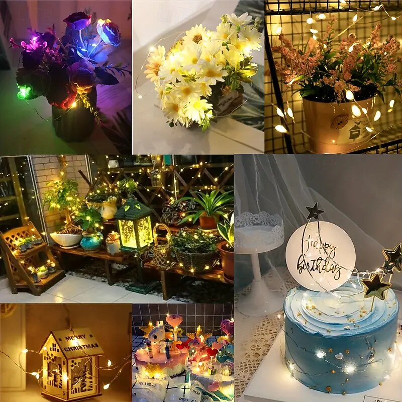 Luci a stringa LED a batteria 10 confezioni di decorazioni per palloncini interne mini LED festa matrimonio Natale luci d'atmosfera a stelle piene del 2025 a $20.99 –P1
