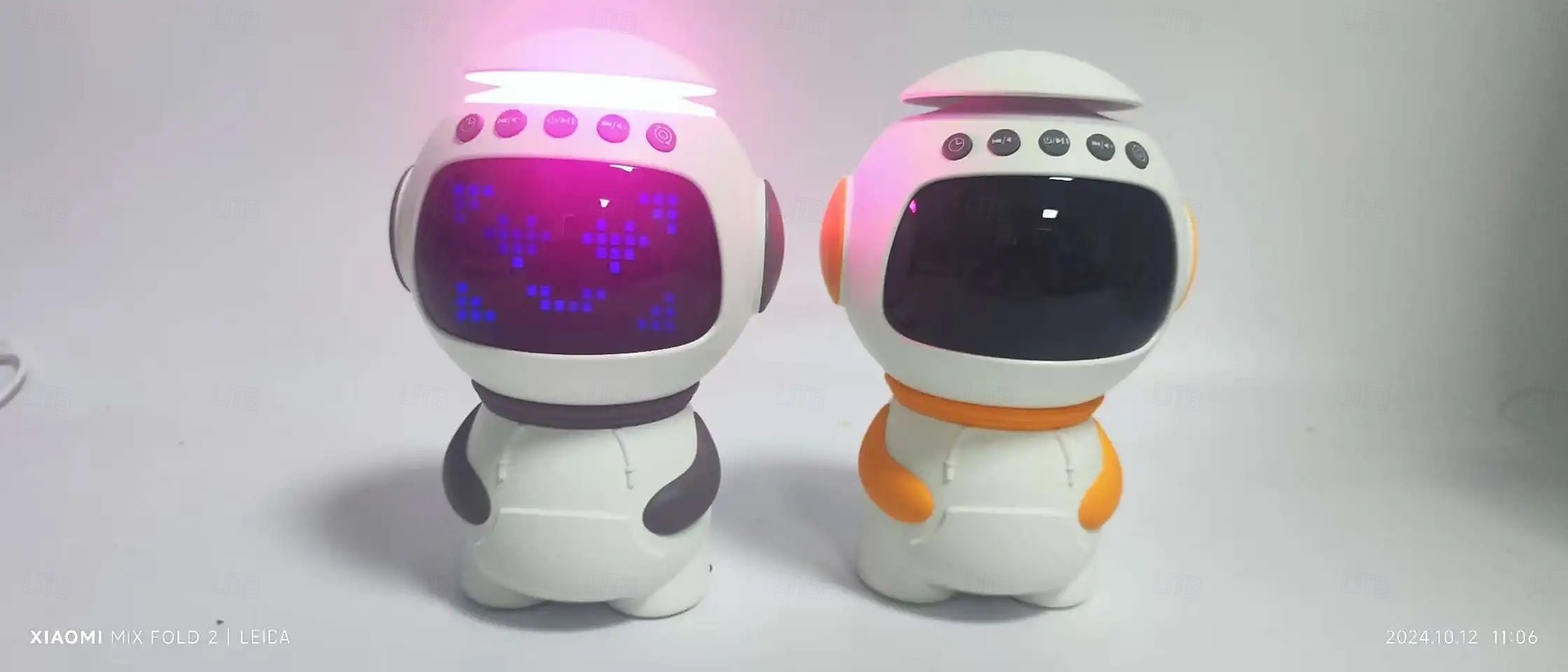 ساعة موسيقية رائد فضاء LED ضوء ليلي مكبر صوت بلوتوث مع منبه فتحة بطاقة TF لعبة زينة لغرفة الأطفال 2025 - $58.99 –P3