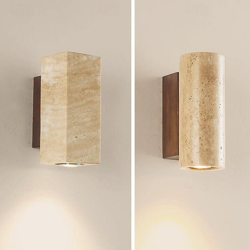 Indoor Vintage Classic Wall Sconce Light Fixture Living Room Bedroom 5W Stone Wall Light 110-120V 220-240V Indoor Wall Lights 2025 - $116.99 –P1
