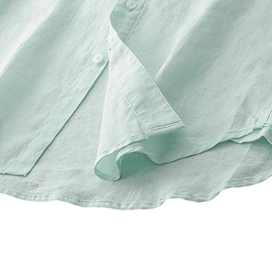 miesten 100% pellavapaita nappikauluspaita vapaa-ajan paita yksivärinen muodollinen rento valkoinen vaaleanvihreä punainen tummansininen pitkähihainen turndown-paita kesä talvivaatteet vaatteet yksiväriset 2025 - $46.99 –P10