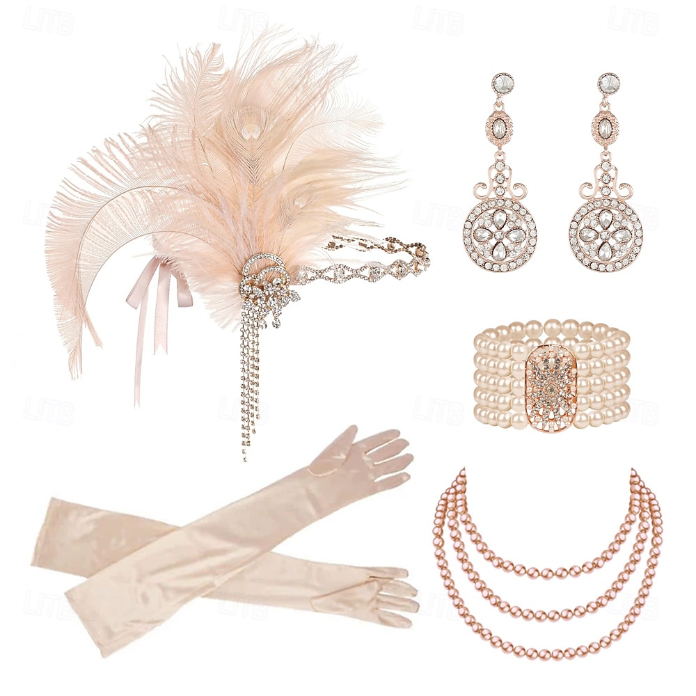 Το Great Gatsby Κορδέλα μαλλιών του 1920 Το Great Gatsby Φτερό Ρετρό Αστραφτερό Γκλίτερ Γυναικεία Απόκριες Ημέρα του Αγίου Βαλεντίνου Μασκάρεμα Βραδινό Ρούχα για Πάρτυ Μασκάρεμα Φεστιβάλ Ενηλίκων 1 2025 - $29.99 –P8