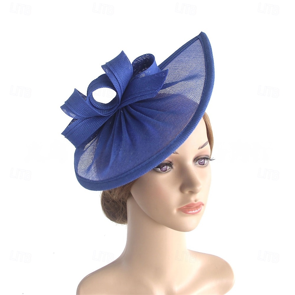 Copricapo fedora di lino matrimonio festa serale tea party corsa dei cavalli cocktail vintage carino con copricapo floreale del 2026 a $17.49 –P2