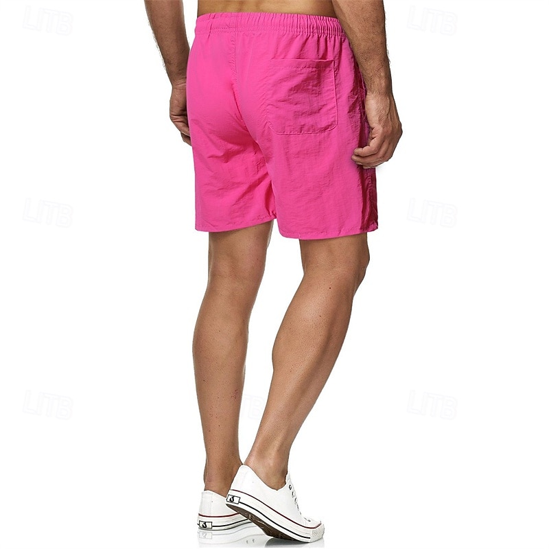 Per uomo Pantaloncini da mare Shorts Pantaloncini Estivi Pantaloncini casual Tasca Coulisse Elastico in vita Semplice Comodità Traspirante Corto All'aperto Vacanza Canotta sportiva Casual Nero Bianco del 2026 a $13.49 –P16