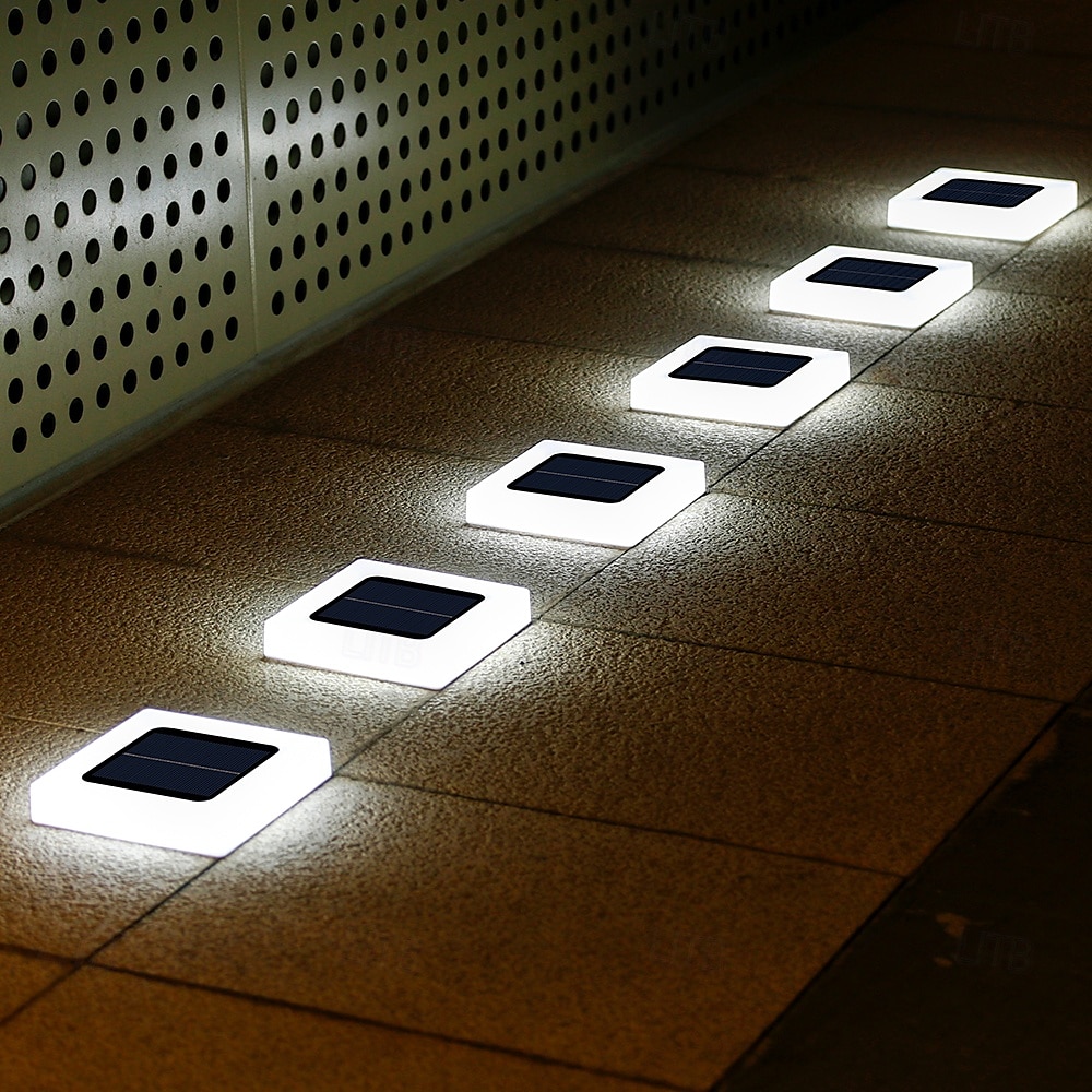 2/4 ks led solární venkovní zemní světlo 16led voděodolné domácí zahradní světlo zahradní osvětlení chodníku osvětlení krajiny světlo solární nástěnné světlo 2026 - $21.99 –P1