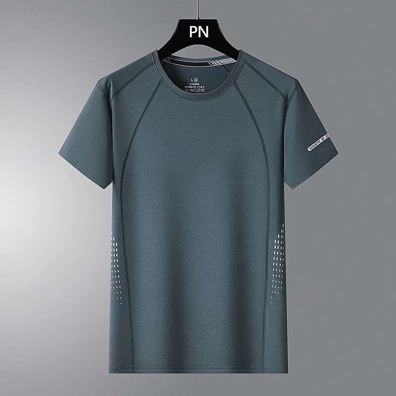 Pánské Dağcı Tişörtü Dağcı Gömleği Krátký rukáv Tričkový Tričko Tričko s krátkým rukávem Tričko Top Venkovní Rychleschnoucí Polyester Tmavě šedá Černá Světle šedá Tělocvična Lezení Kempování a 2025 - $14.79 –P7