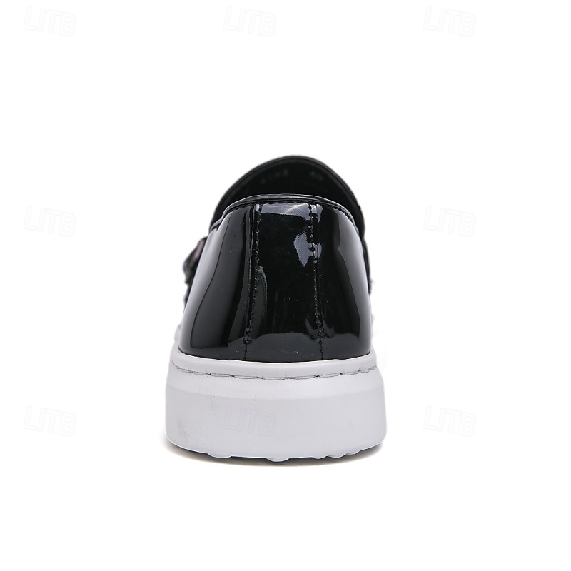 Witte instappers met monniksband voor heren – elegante casual schoenen voor op kantoor, evenementen en zakelijke casuals 2025 - $46.99 –P5