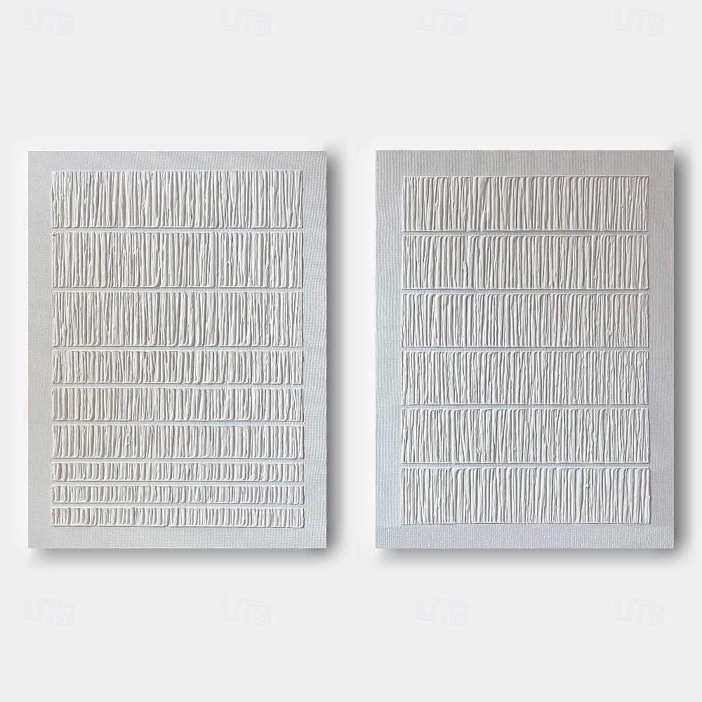 2025年 わびさびアートワーク 油絵 手描きの抽象画 壁アート 2枚セット キャンバスに描かれたベージュの抽象画 1組 ベージュのテクスチャ 壁アート ニュートラルな抽象画 壁アート ボヘミアン ウォールデコレーション コレクション – $91.99 –P3