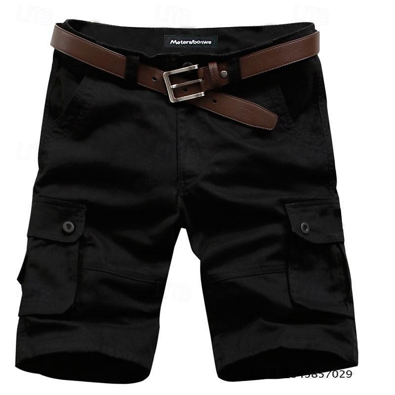 Men's Cargo Shorts Shorts Summer Shorts Multi Pocket Flap Pocket Camo Comfort Wearable Knee Length Outdoor Sport Daily Fashion Casual Black Yellow 2025 - $18.99 –P4