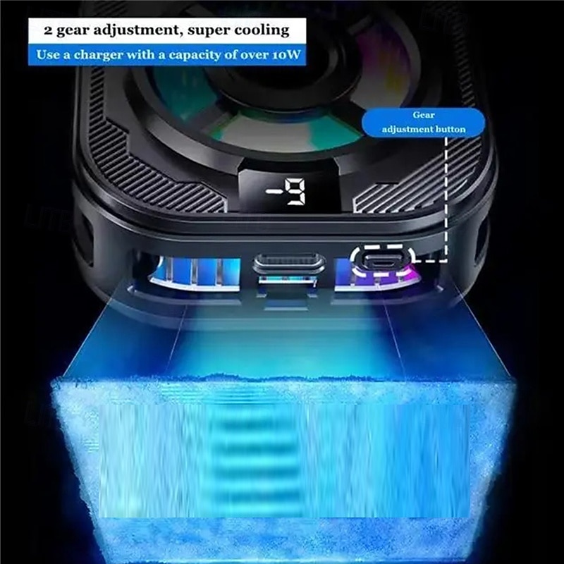 SL39 Mobile Phone Cooler Magnetic Back Clip Semiconductor Radiator with Silent Fan for Gaming 2025 - $34.99 –P3