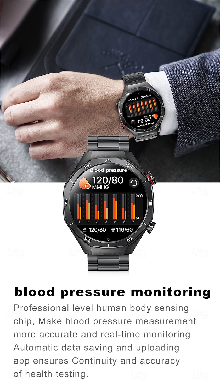 IMOSI Men's Smart Watch 1.52 Bluetooth Call Music Sport Heart Rate Monitor 400mAh Battery Compatible with Android & iOS 2025 - $56.99 –P13