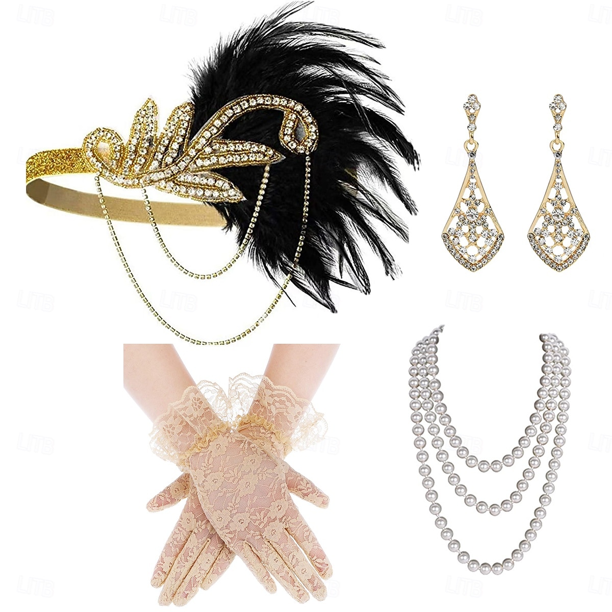 1920-as évek A nagy Gatsby Flapper fejpánt A nagy Gatsby Toll Retro Csillogó glitter Kristály / Strassz Jelmez Női Farsang Álarcos mulatság Április bolondja Party estélyi viselet Álarcos mulatság 2025 - $23.99 –P7