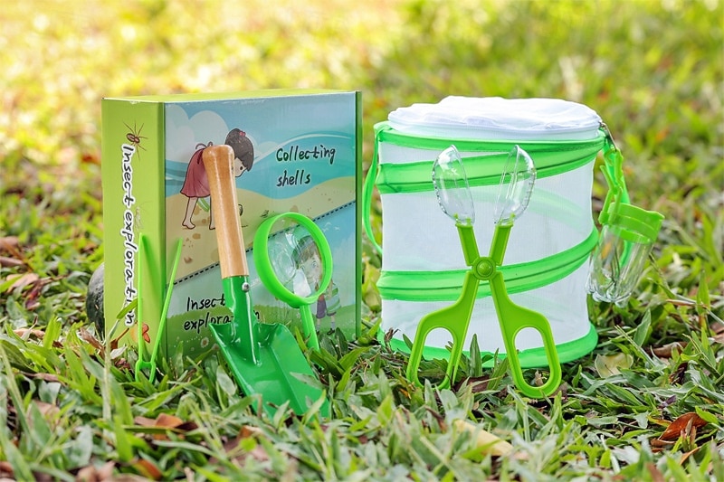 outils d'exploration en plein air pour enfants attraper des papillons libellules insectes collecter et attraper des filets observer des biberons nourrir des vers à soie boîtes cages de 2025 ? $25.99 –P8