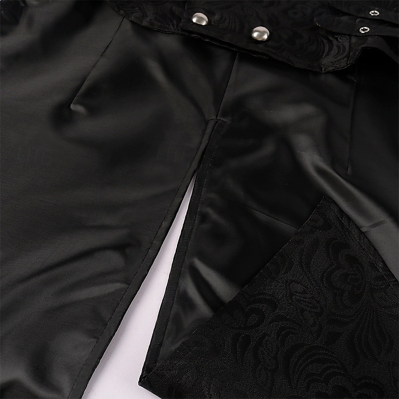 Punk og gotisk Victoriansk Steampunk سترة vest Prins Vampyrer Dobbeltkneppet Jacquardvevnad Herre Royal Halloween Karneval Ytelse LARP Ren Faire Voksne Vest Alle årstider 2025 - $36.99 –P13