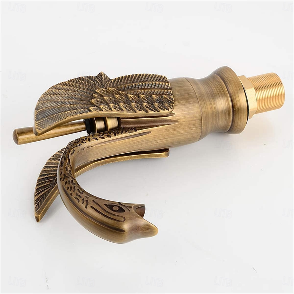 Robinet de lavabo - Classique Chrome / Laiton antique / Électroplaqué Ensemble central Poignée unique à un trouBath Taps de 2025 ? $121.99 –P4