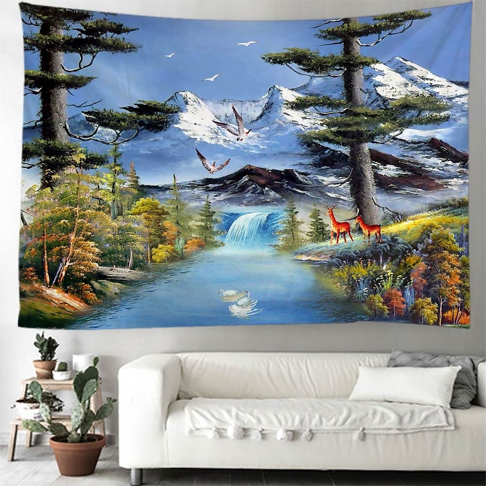 Plant and animal landscapes Tapestry Mural Decor Photograph Backdrop Blanket Curtain Home Bedroom Living Room Decoration 2025 - $13.99 –P6