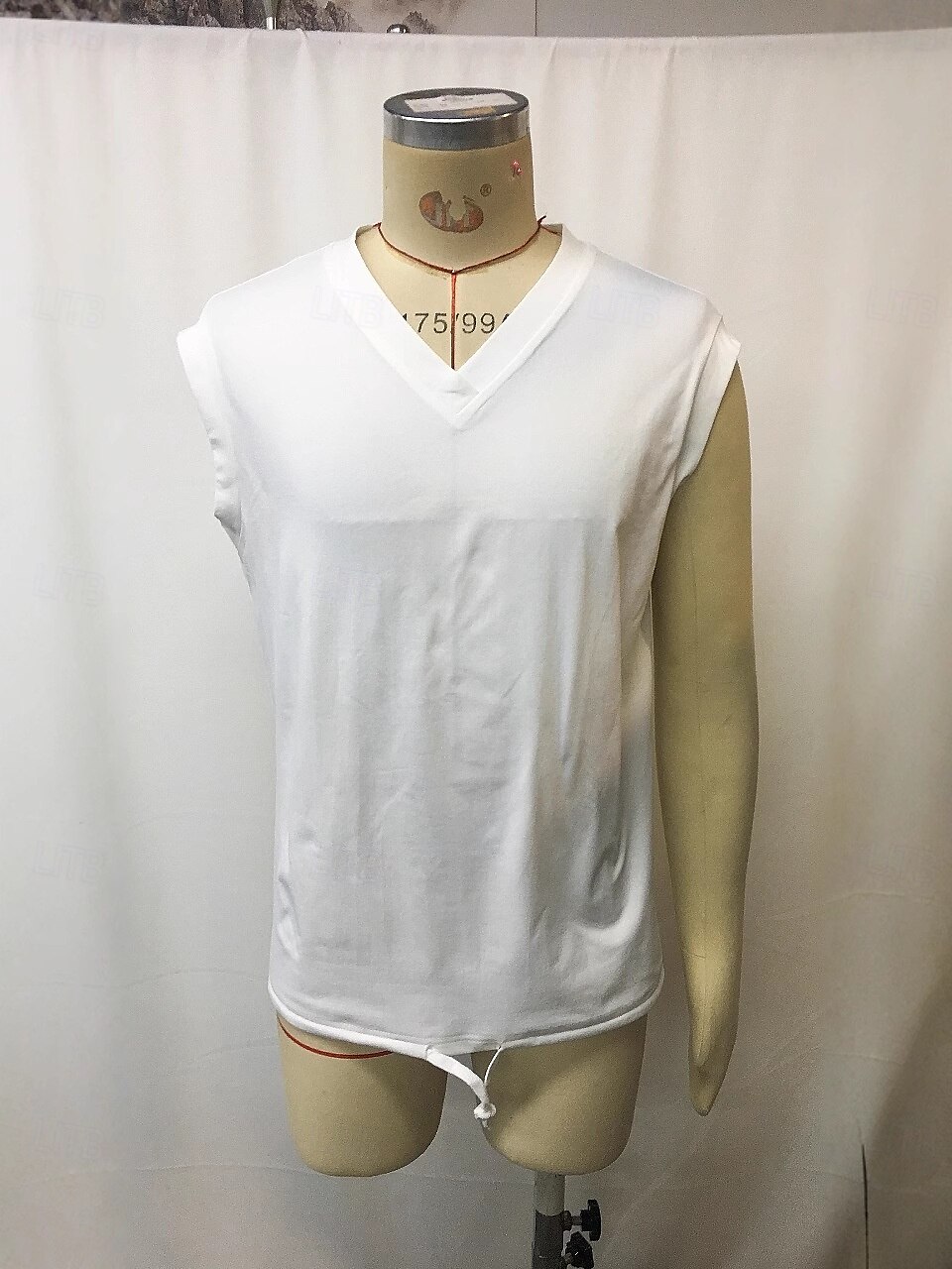 Herren Tank Top Weste Ärmelloses Shirt Ärmellos V Ausschnitt Sommer Einfach Mode Klassisch Lässig Kordelzug Rein Straße Lässig Sport Weiß Top T-Shirt für Herren 2025 - $16.49 –P2