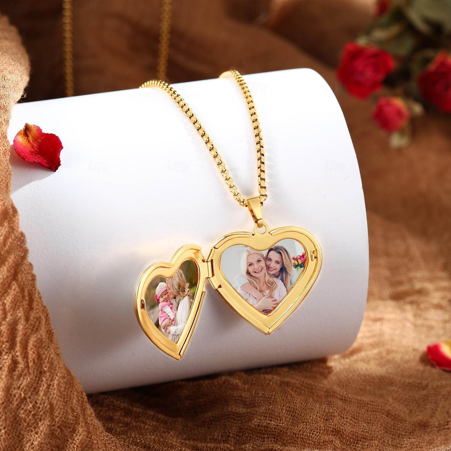 Personalized Photo Album Locket Necklace Custom Best Gift for Mom, Folding Memory Pendant for Wife Girlfriend Daughter Friend, Mother's Day Valentine's Christmas Birthday Keepsake 2025 - $21.99 –P5