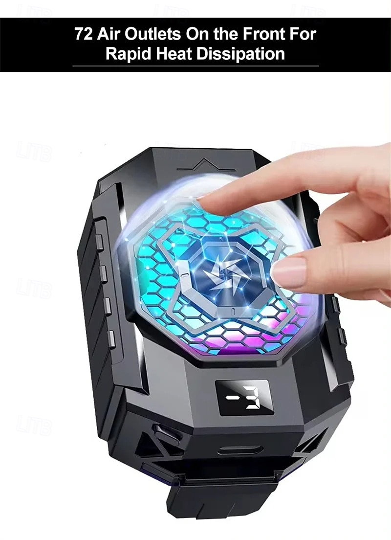 SL31 Mobile Phone Back Clip Cooler with TEC Semiconductor Cooling and LED Temperature Display for Gaming 2025 - $31.99 –P9