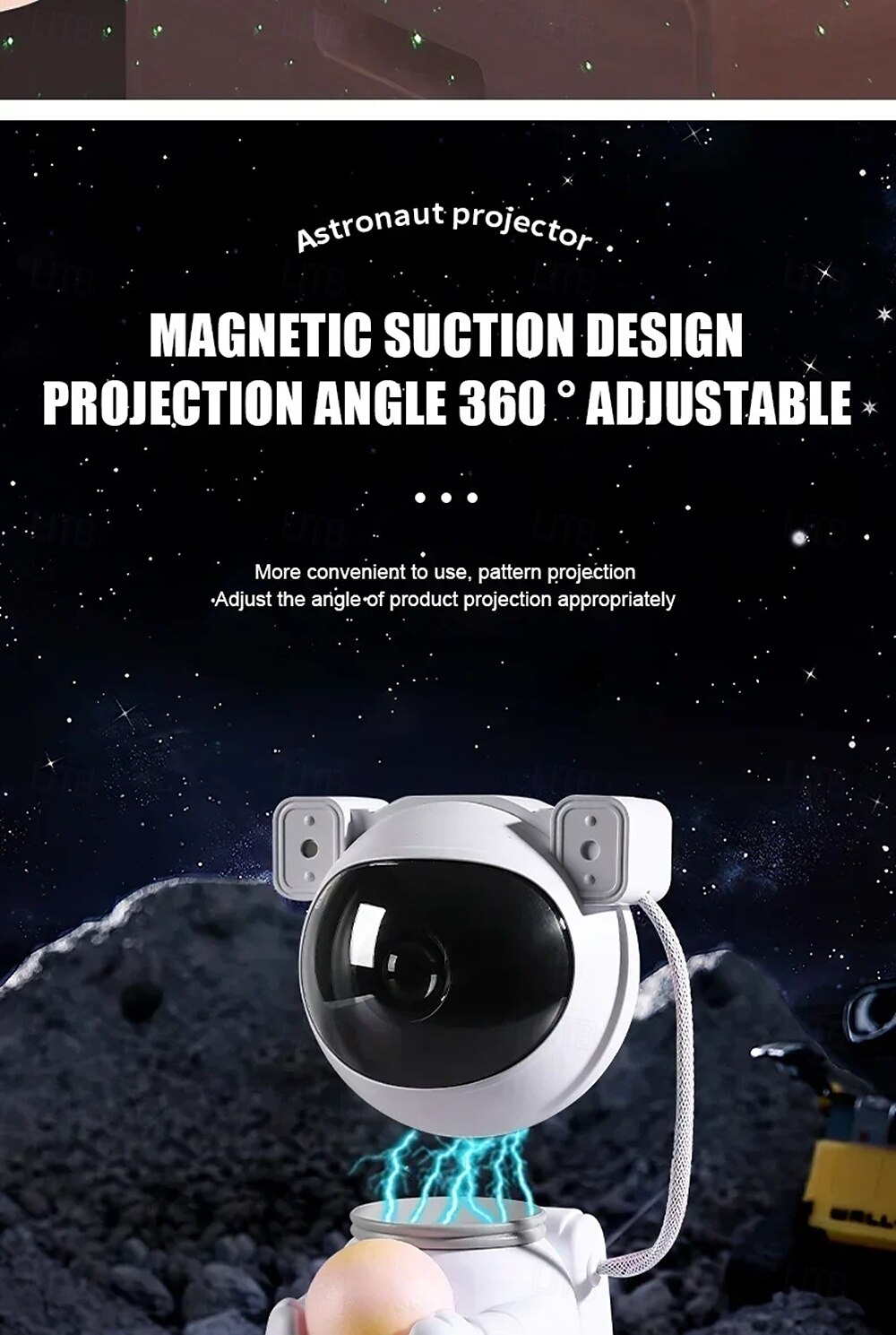 Star Projector Galaxy Night Light Astronaut Space Projector Nebula Ceiling LED Lamp for Bedroom & Kids Gift 2025 - $55.99 –P7