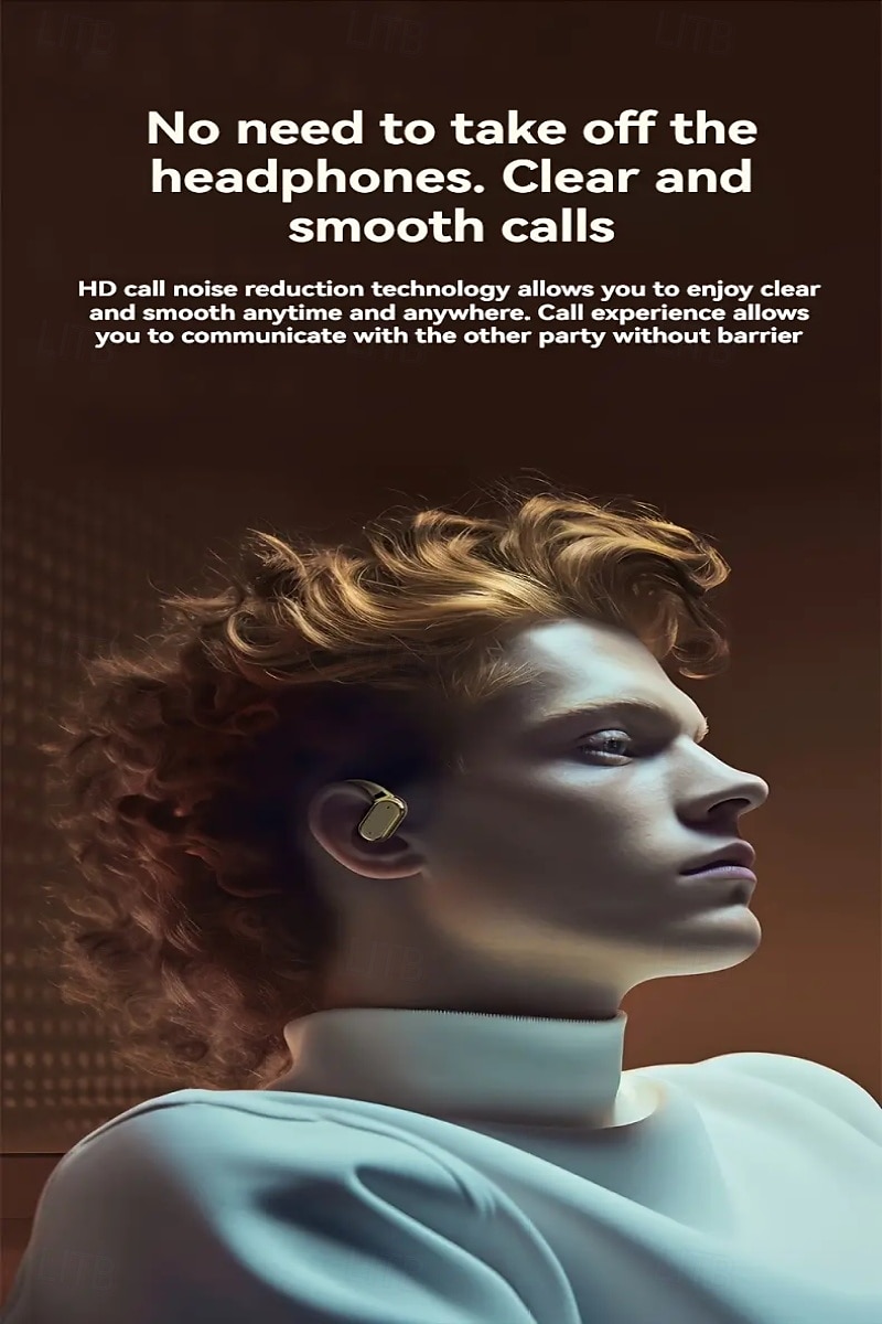 2025年 Q17 トゥルーワイヤレスイヤフォン Bluetooth 5.3 イヤーフック TWSヘッドフォン LEDディスプレイ 長いバッテリーライフ 旅行＆サイクリング用  コレクション – $13.99 –P4