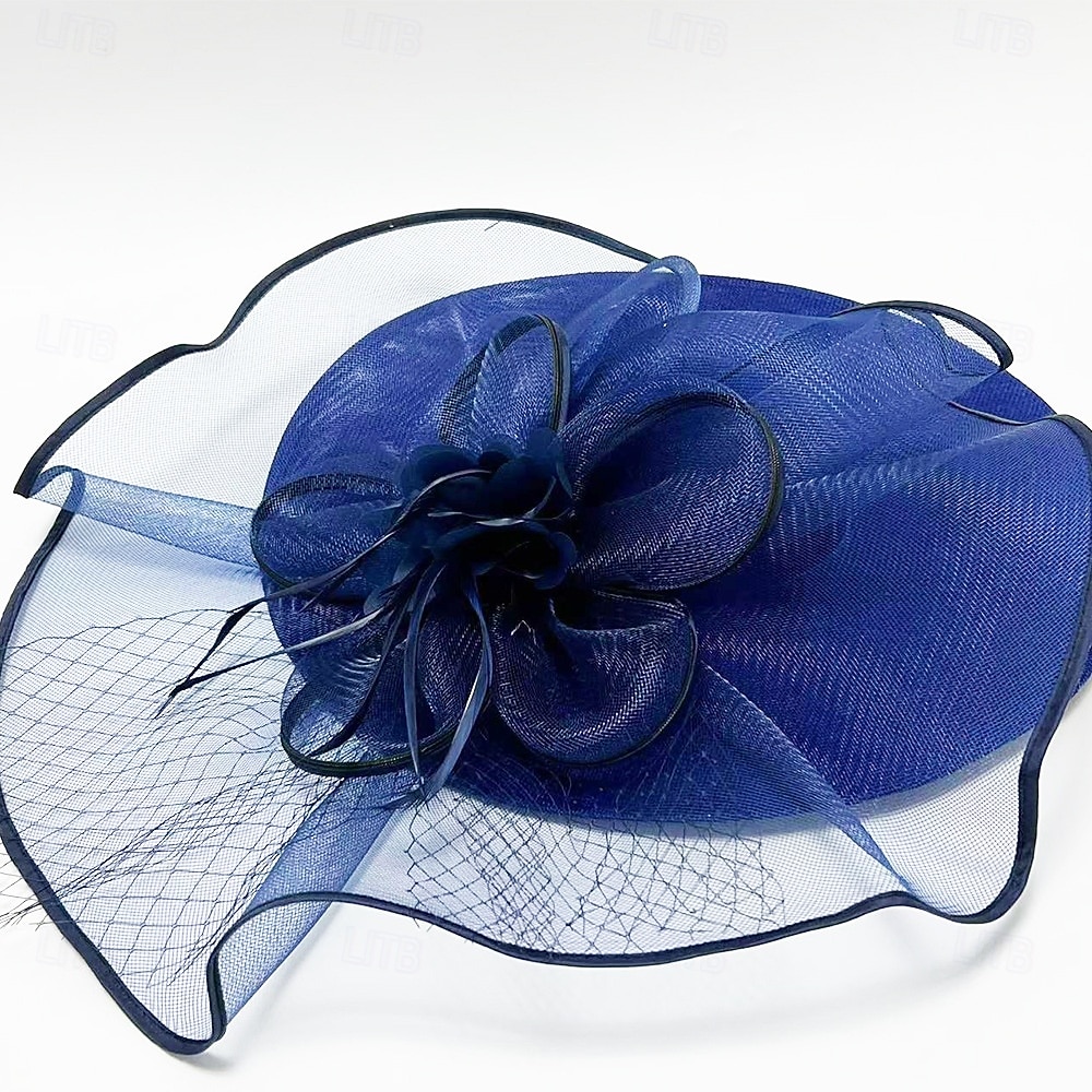 Headdress Sinamay Fedora Hat Wedding Evening Party Tea Party Horse Race Cocktail Vintage Cute With Feather Headpiece Headwear 2026 - $38.99 –P15