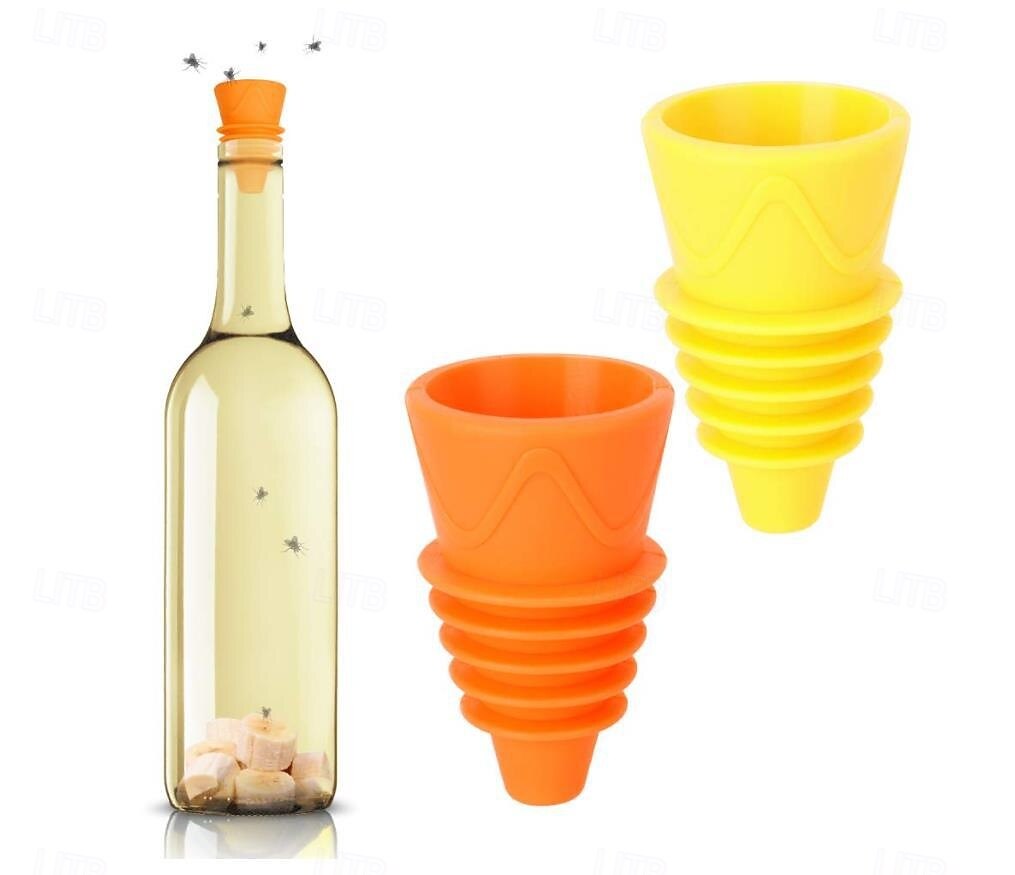 1Pcs Reusable Non-Toxic Fly Trap - Easy-to-Use, Battery-Free, Efficient Kitchen Pest Control for Fruit Fly & Gnat 2025 - $5.49 –P5