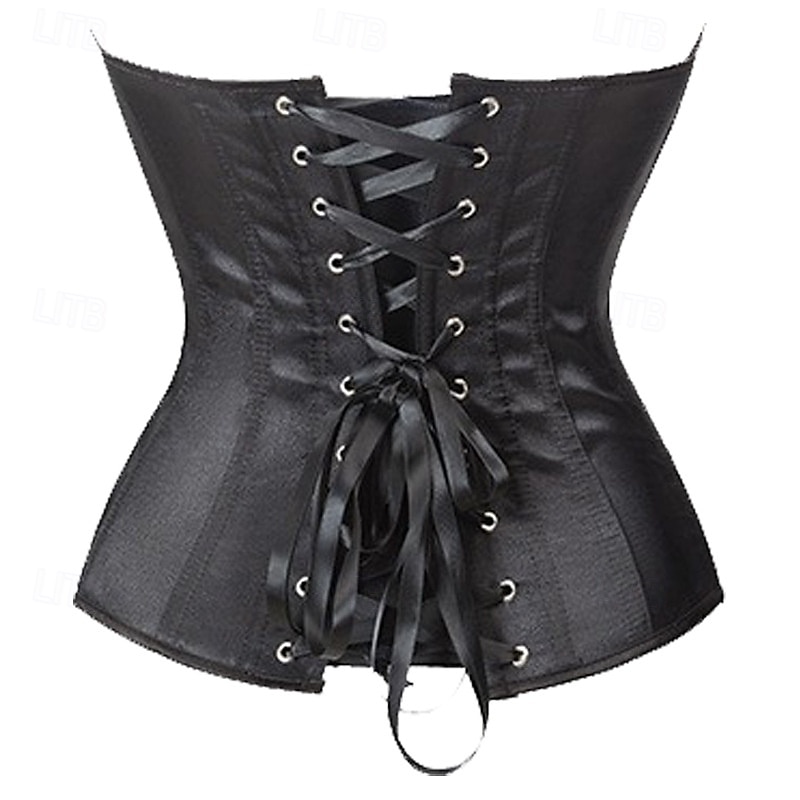 Rococò Completo Mascherata Corsetto Overbust Cosplay Controllo della Pancia Push-Up Jacquard Jacquard Per donna Reale Mascherata Feste Carnevale di Venezia Adulti Corsetto del 2025 a $26.99 –P5