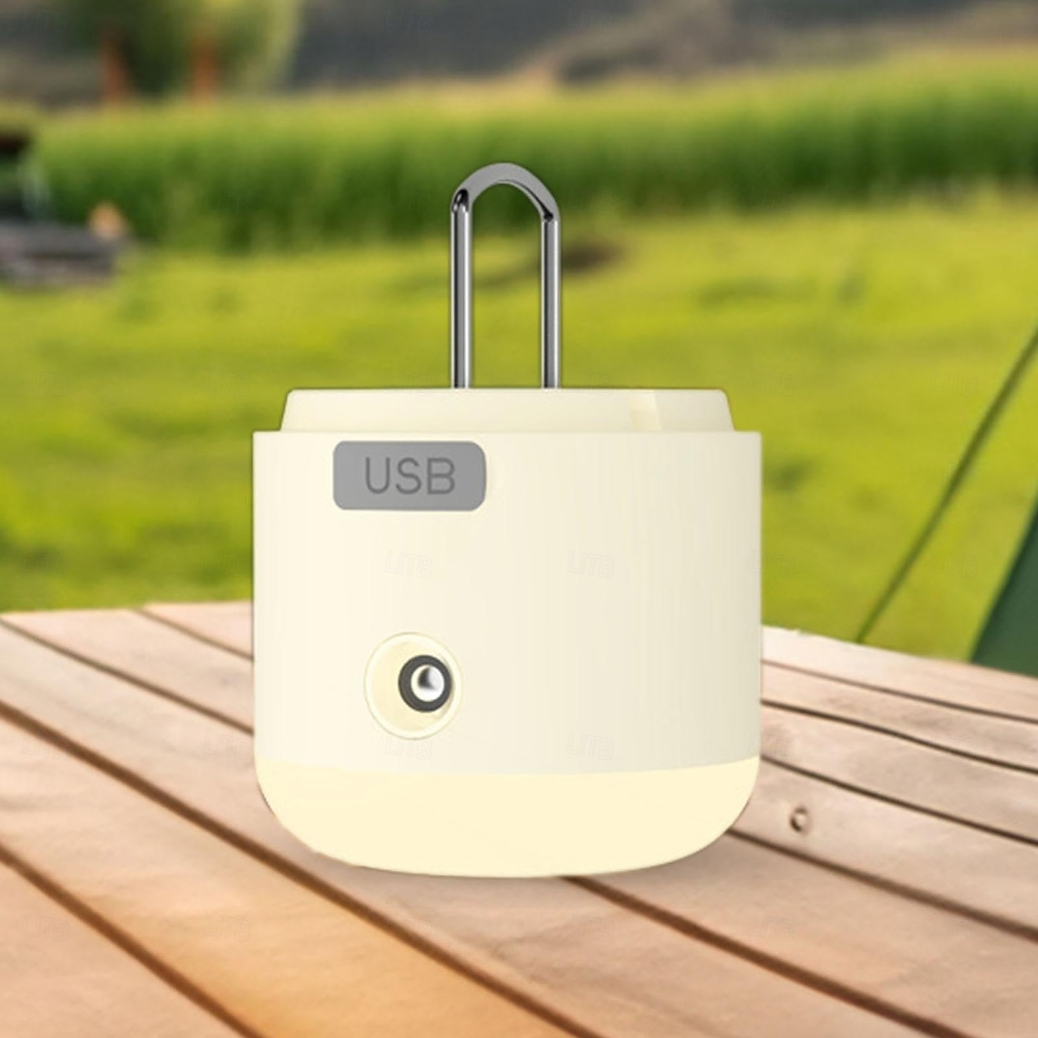 1 st utomhus campingljus fläkt multifunktionsspray fyra växlar dimmer två växlar dimning usb laddningsupphängningskrok 2025 - $18.99 –P2