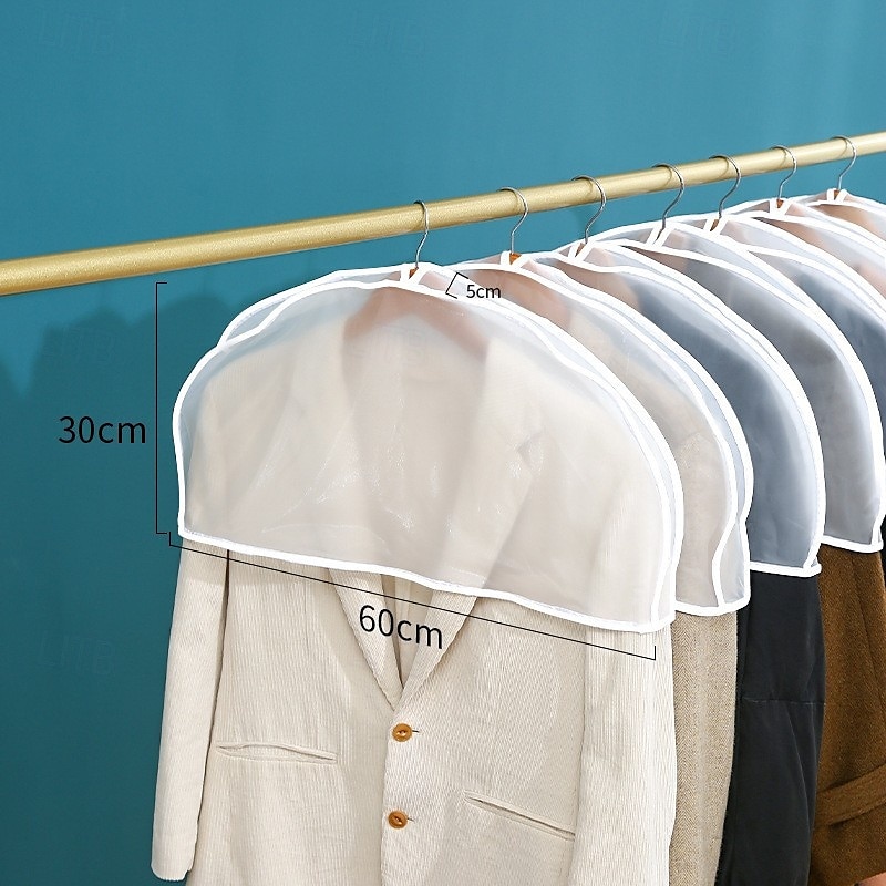 12 coprispalle trasparenti in vinile, protezioni per indumenti, utili per il bucato, proteggi i tuoi abiti, vestiti, camicette e la polvere. Proteggi e riponi i tuoi vestiti. del 2025 a $21.99 –P2