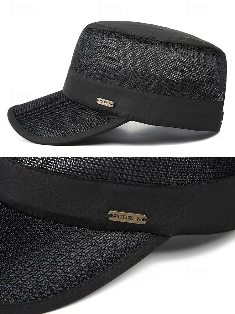 Boné militar de malha respirável masculino - chapéu tático leve com proteção solar para esportes ao ar livre, pesca, caminhadas e viagens de 2026 por $14.99 –P4