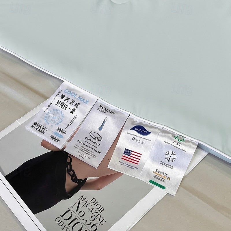 Lätt kylande täcke komforter Tencel Lyocell fiber för sommar lätt skötsel naturligt andningsbar och kylande 2025 - $59.99 –P12